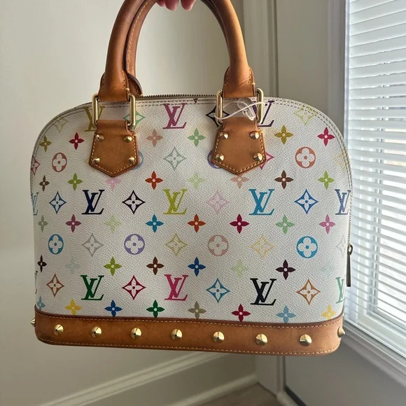 Louis Vuitton Colorful Monogram Satchel - Picture 3 of 11